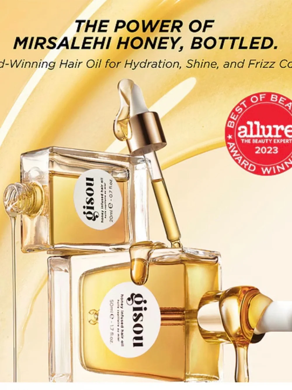 Gisou Honey Infused Hair Oil —  Nourishing Serum